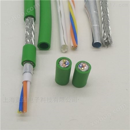 4芯绿data cable profinet工业以太网电缆