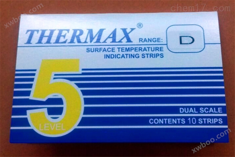 英国TMC温度纸5格D型104-127度温度贴纸