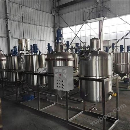 亚麻籽油核桃油牡丹籽油精炼油设备生产厂家 油脂压榨设备