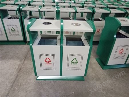 厂家直供遂宁市深林公园环保垃圾桶 金属垃圾桶