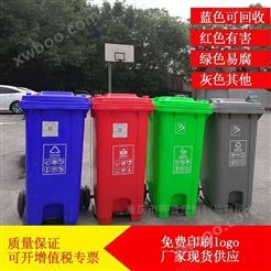 120L240升脚踏式垃圾桶 垃圾分类标志图片