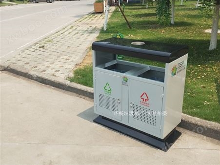 *洛阳市景区绿色环保垃圾桶 金属垃圾桶