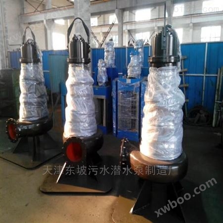 天津无堵塞精铸不锈钢污水泵-潜水轴流泵