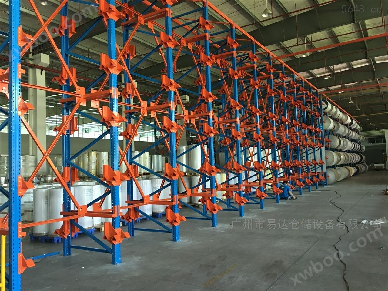 易达广州重型货架厂定制卷料放料架