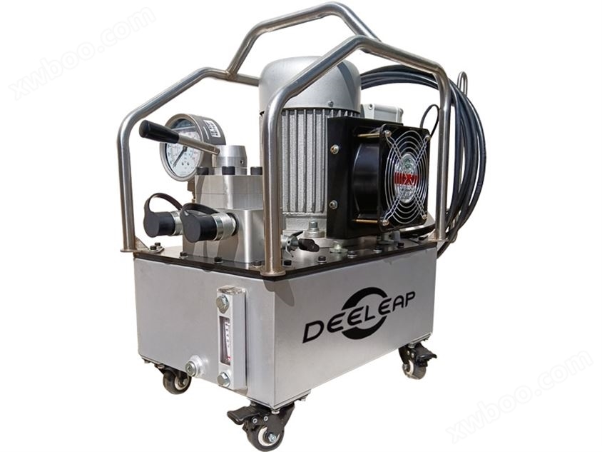 PED206M单作用手动液压泵-带油压表