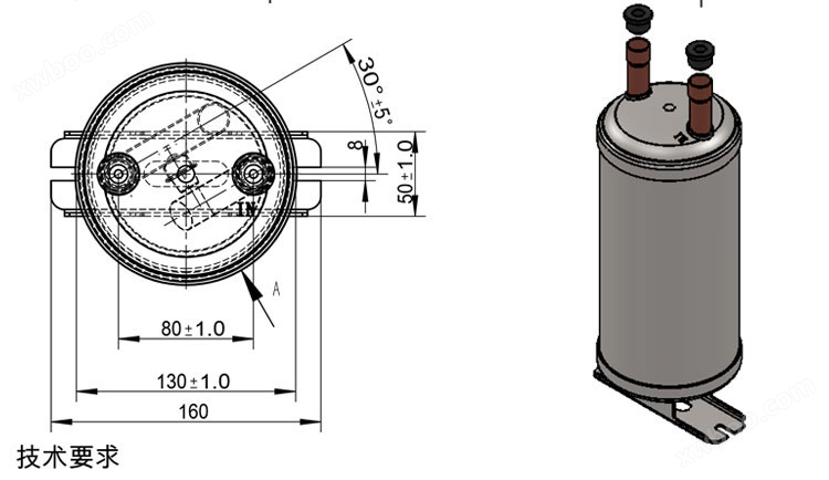 空调气液分离器结构图