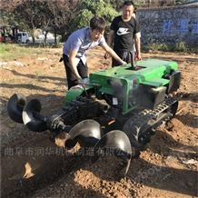 RH-WGJ-12陕西核桃树开沟施肥机 柴油电启动微耕机