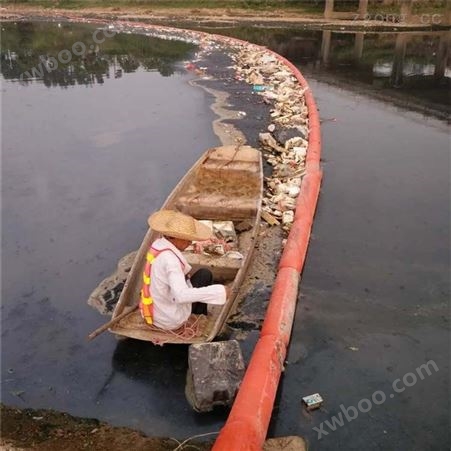 河道挡渣拦污浮筒 水上赛道浮筒